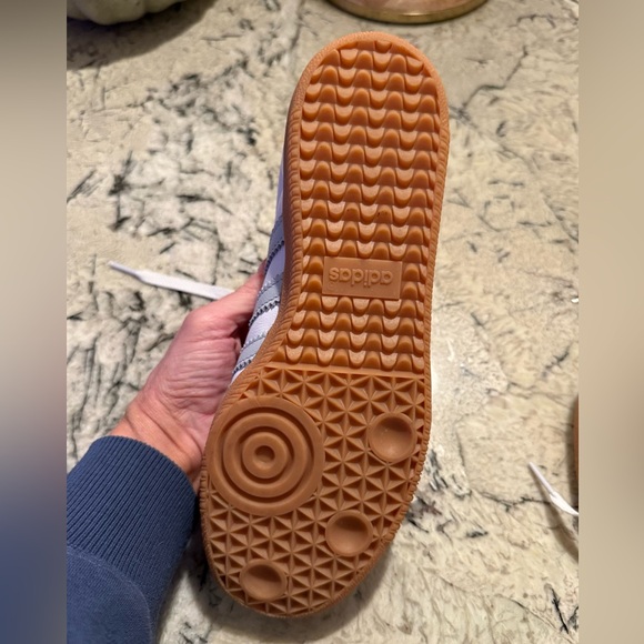 Adidas Samba Sneaker Women’s White and Light Blue Size 6.5 - Picture 13 of 16